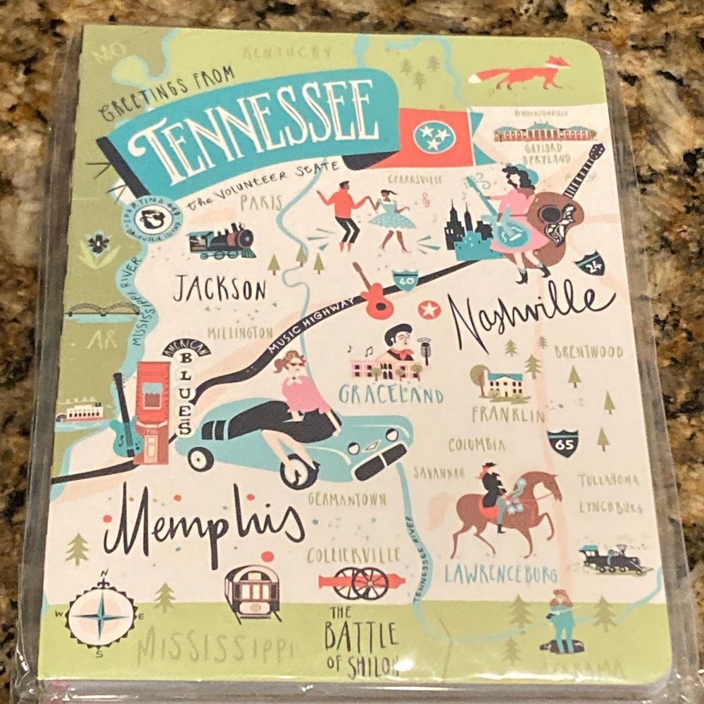 NWT! Spartina 449 “Greetings From…” Notebook